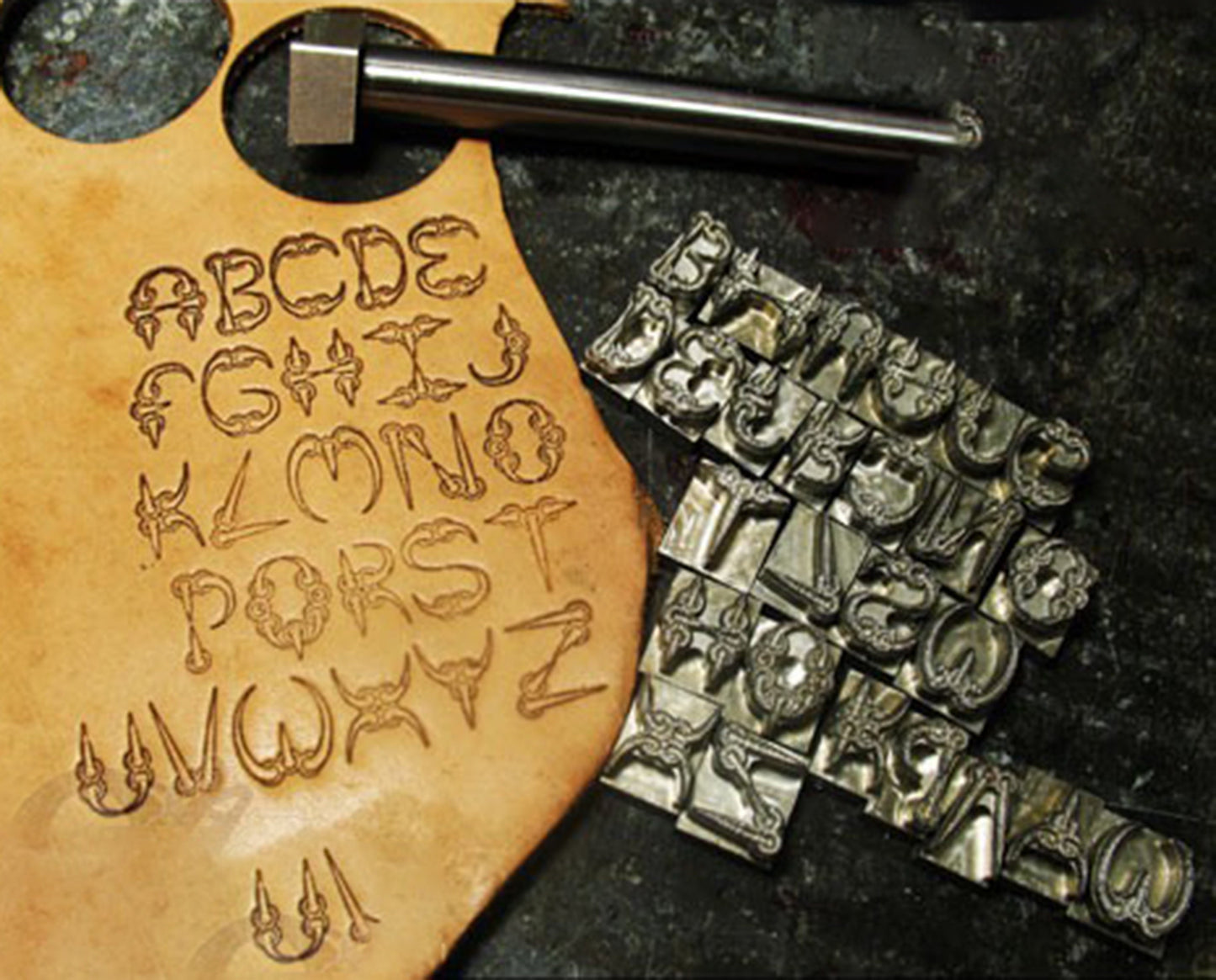 Alphabet with number Full set 15mm custom ink for leather with handle Mold letter set to stamp on leather, handmade letter mold
