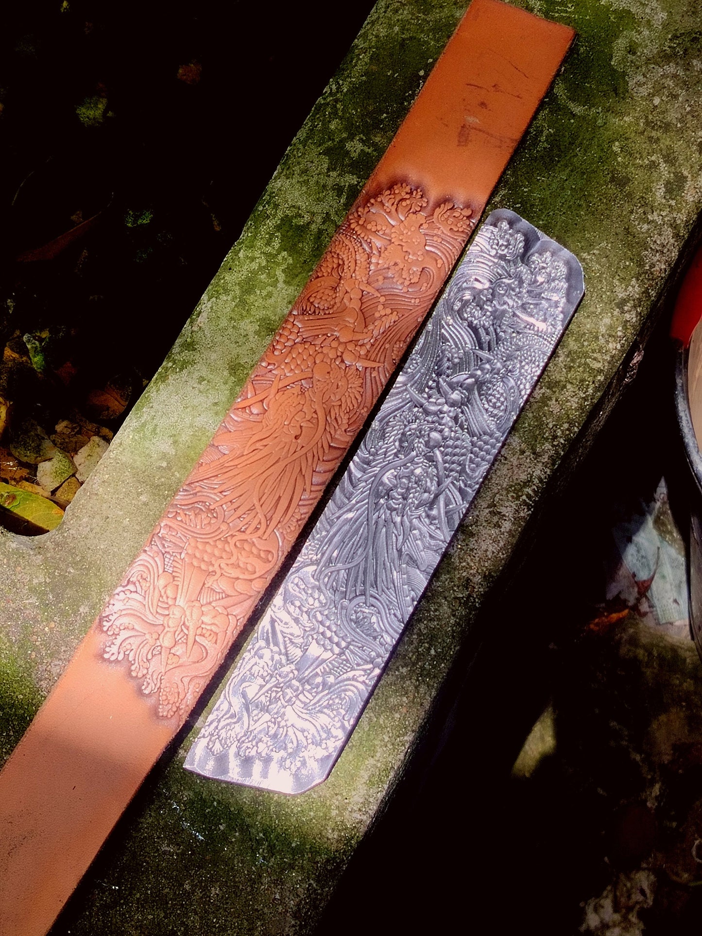 Leather Stamp Mold - Dragon 2A12 super duralumin Mold Stamp - Loong Embossed Embosser Stamp - Carving - DIY Leather Tool