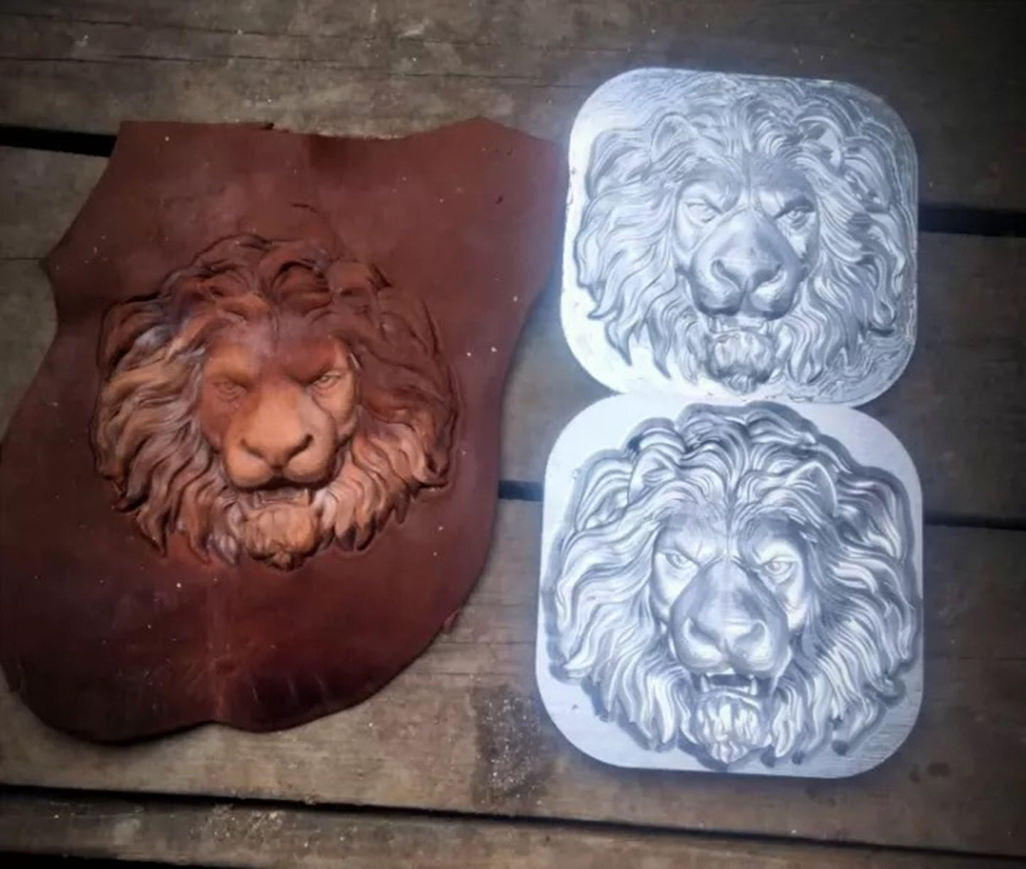 Animal mold Lion Leather mold ink for leather engraving printing tool handmade lion leather tool Stamp mold animals leather mold