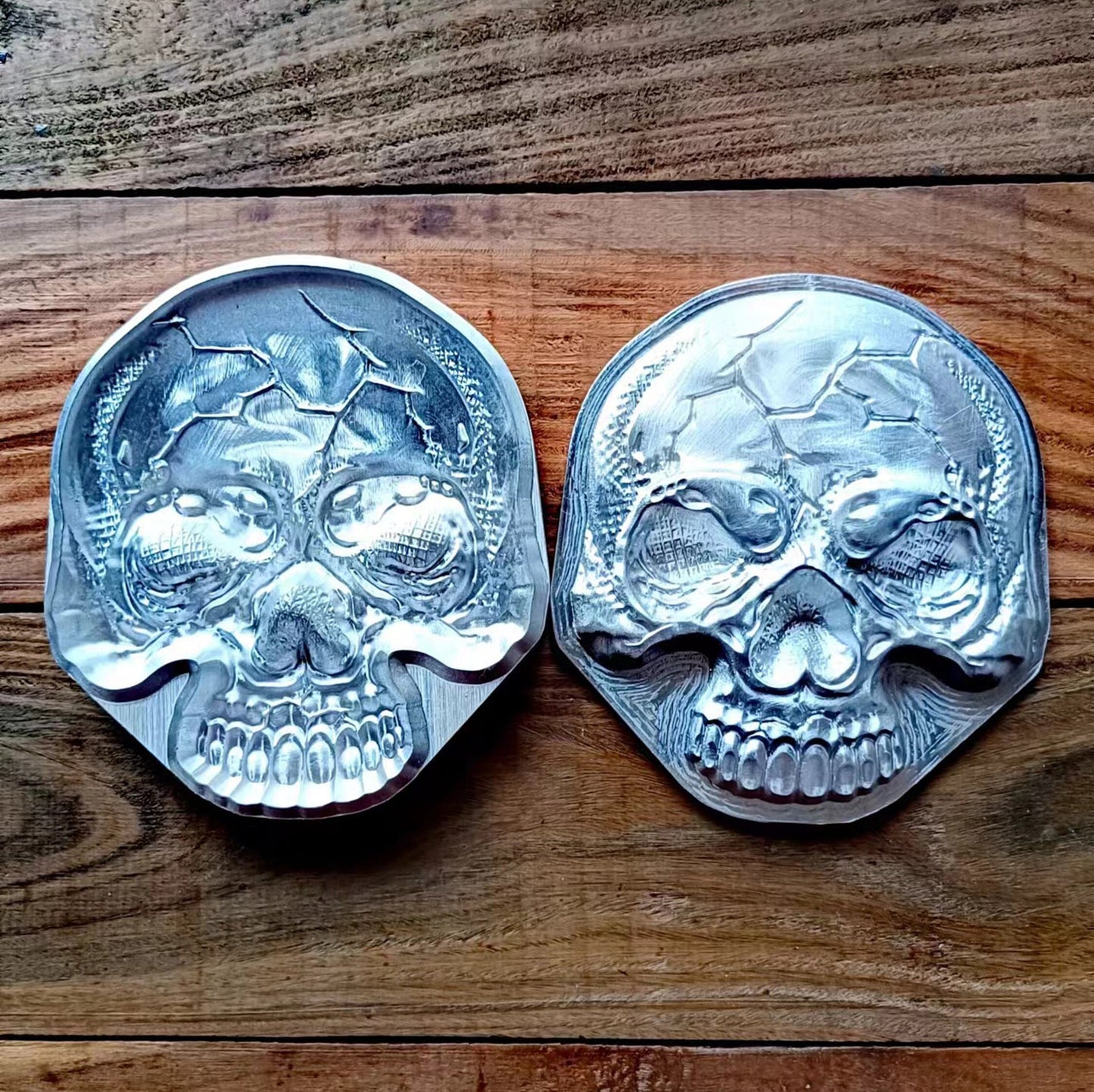 Skull Molds Metal Leather Mold 3D Skull Shape Mold for Leather Crafts Making Bags Wallets Leather Accessories