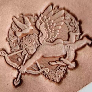 cupid leather embossing mold in 2A12 aluminum for vegetable tanned leather