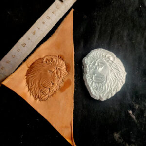 lion leather stamp mold