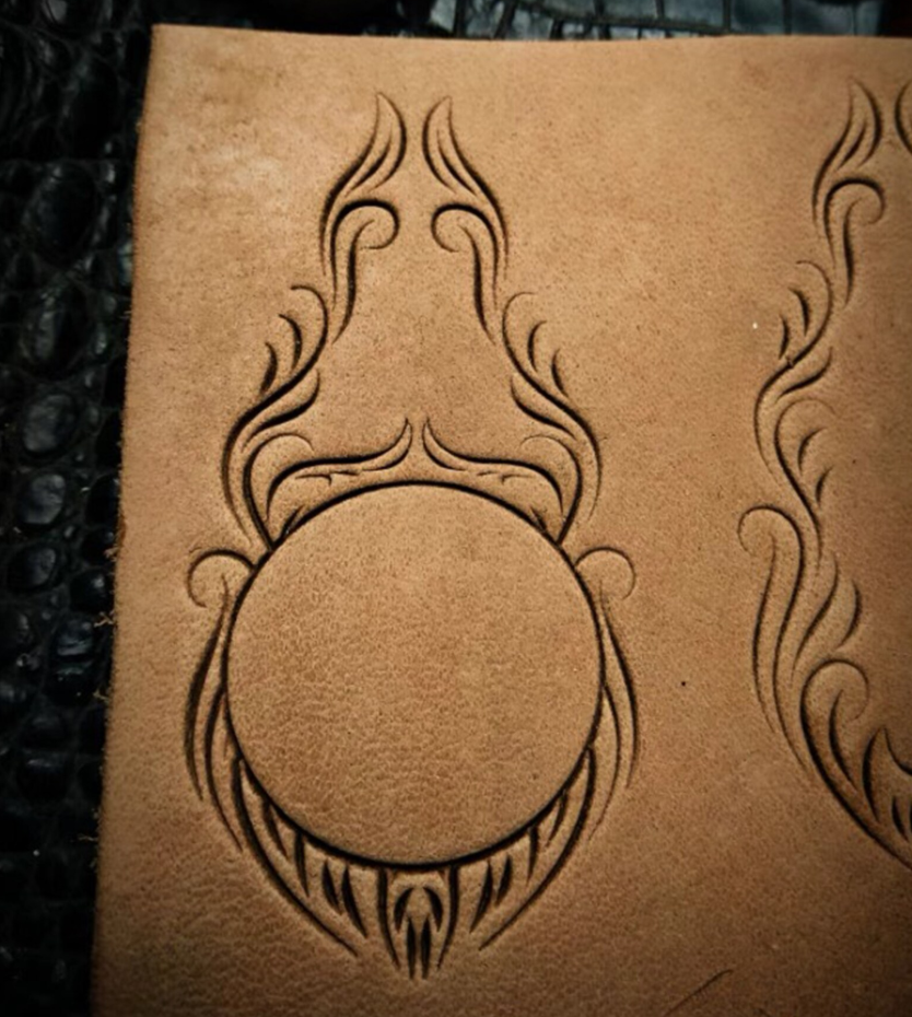 belt tail leather embossing mold