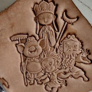 journey to the west leather embossing mold in 2A12 aluminum for vegetable tanned leather