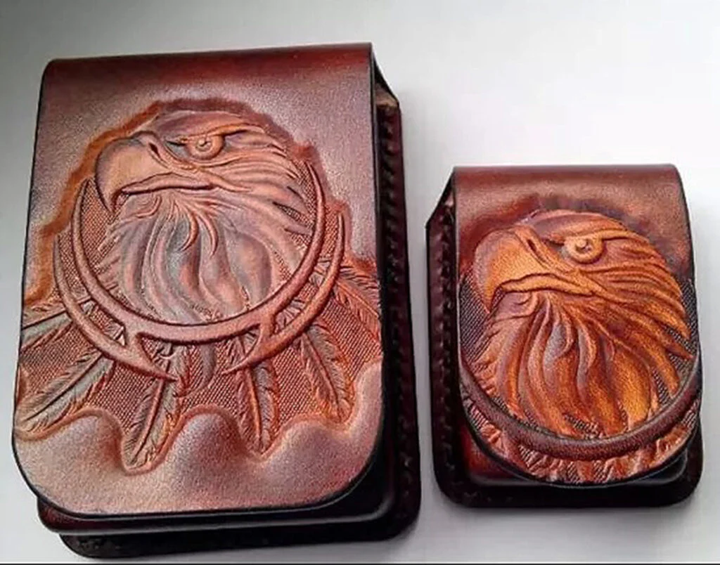 eagle leather stamp mold in 7075 aluminum for vegetable tanned leather