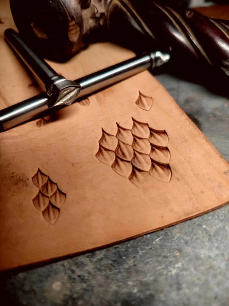 dragon scale leather carving tool