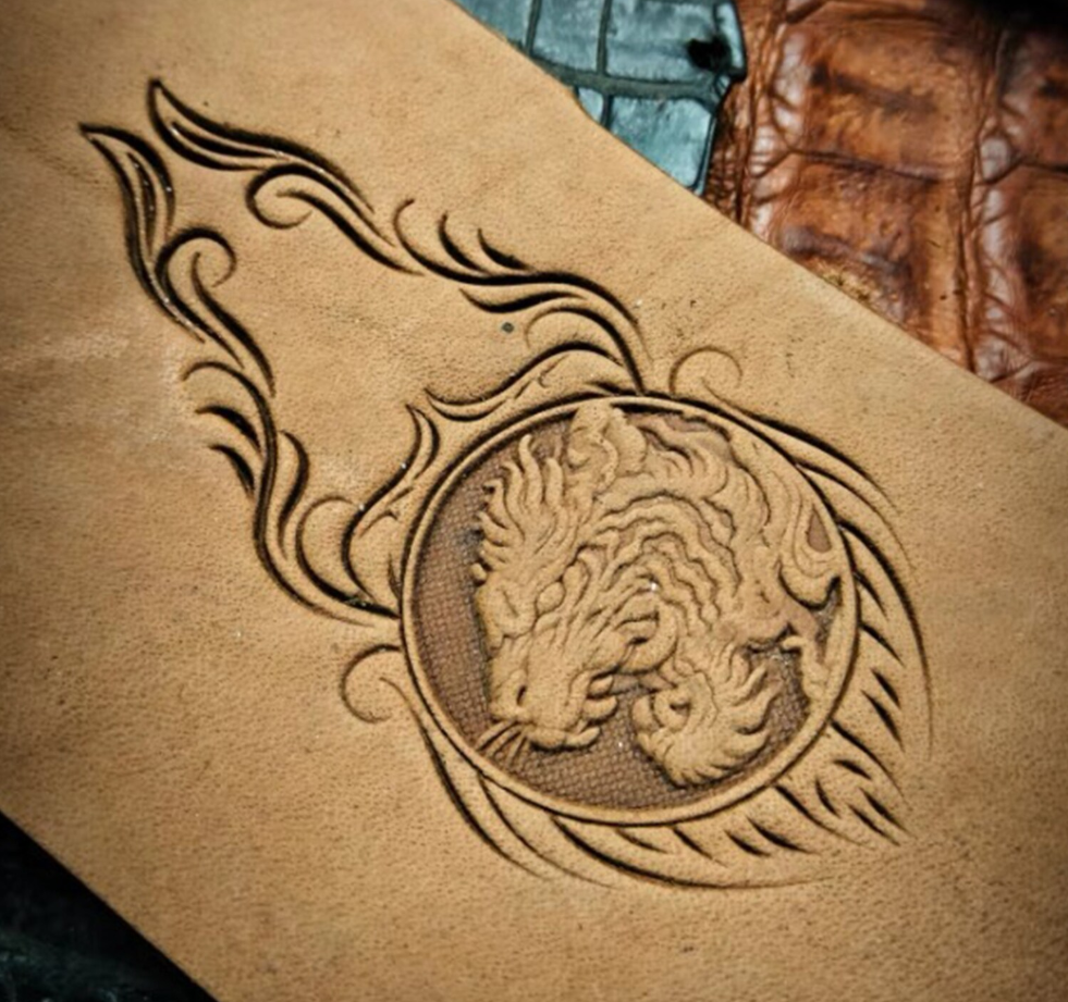 belt tail leather embossing mold