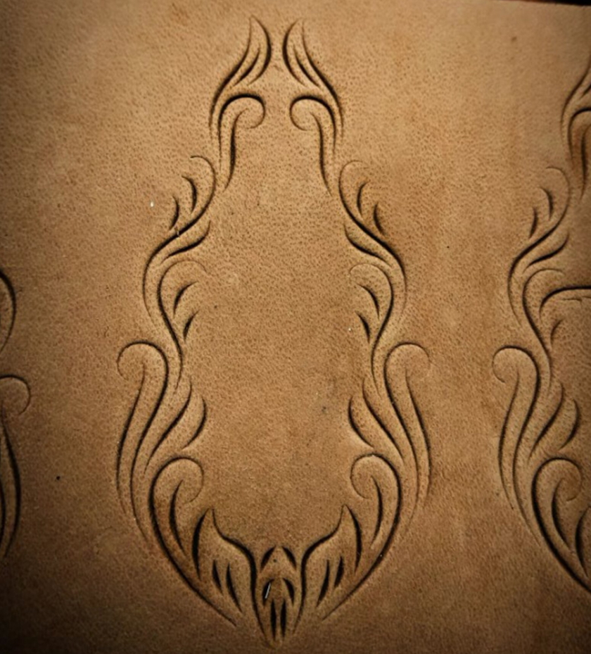 belt tail leather embossing mold