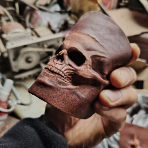 3D skull leather shaping mold