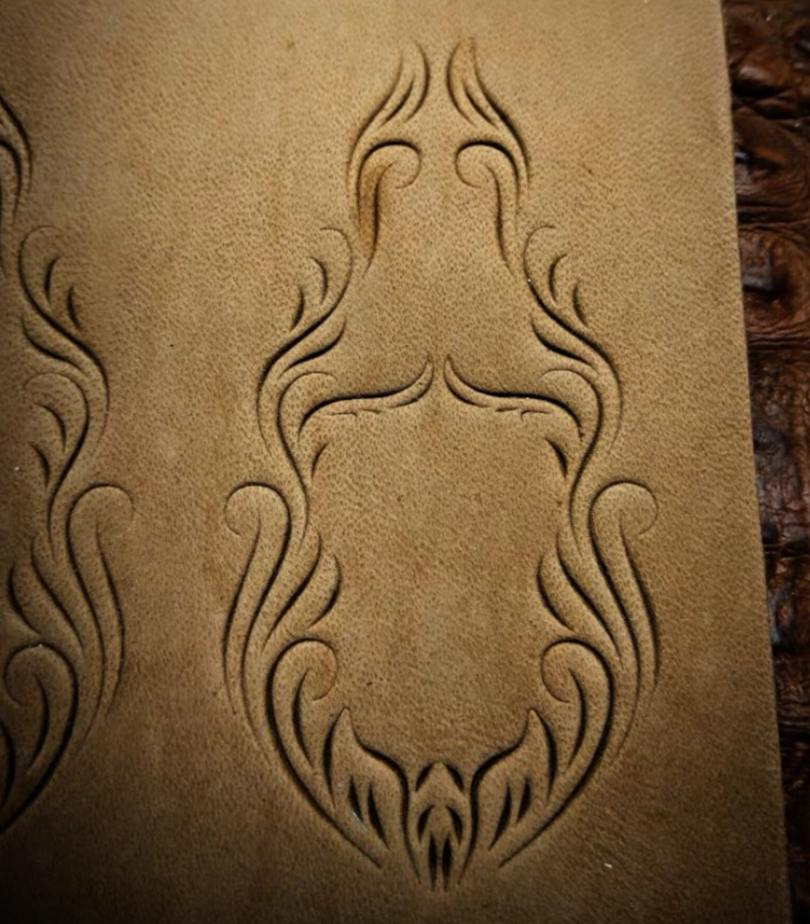 belt tail leather embossing mold