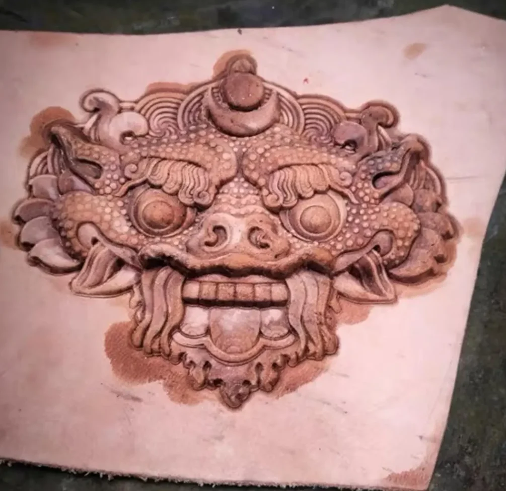 3D Beast Leather Stamp Mold – Super Duralumin Embossing Mold