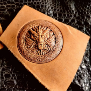 Dragon leather embossing stamper set for 3D leather impression