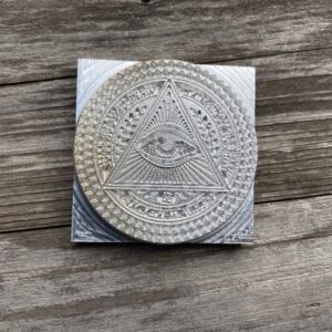 Evil Eye Leather Stamp: Engraving Tool, 2A12 Duralumin Mold