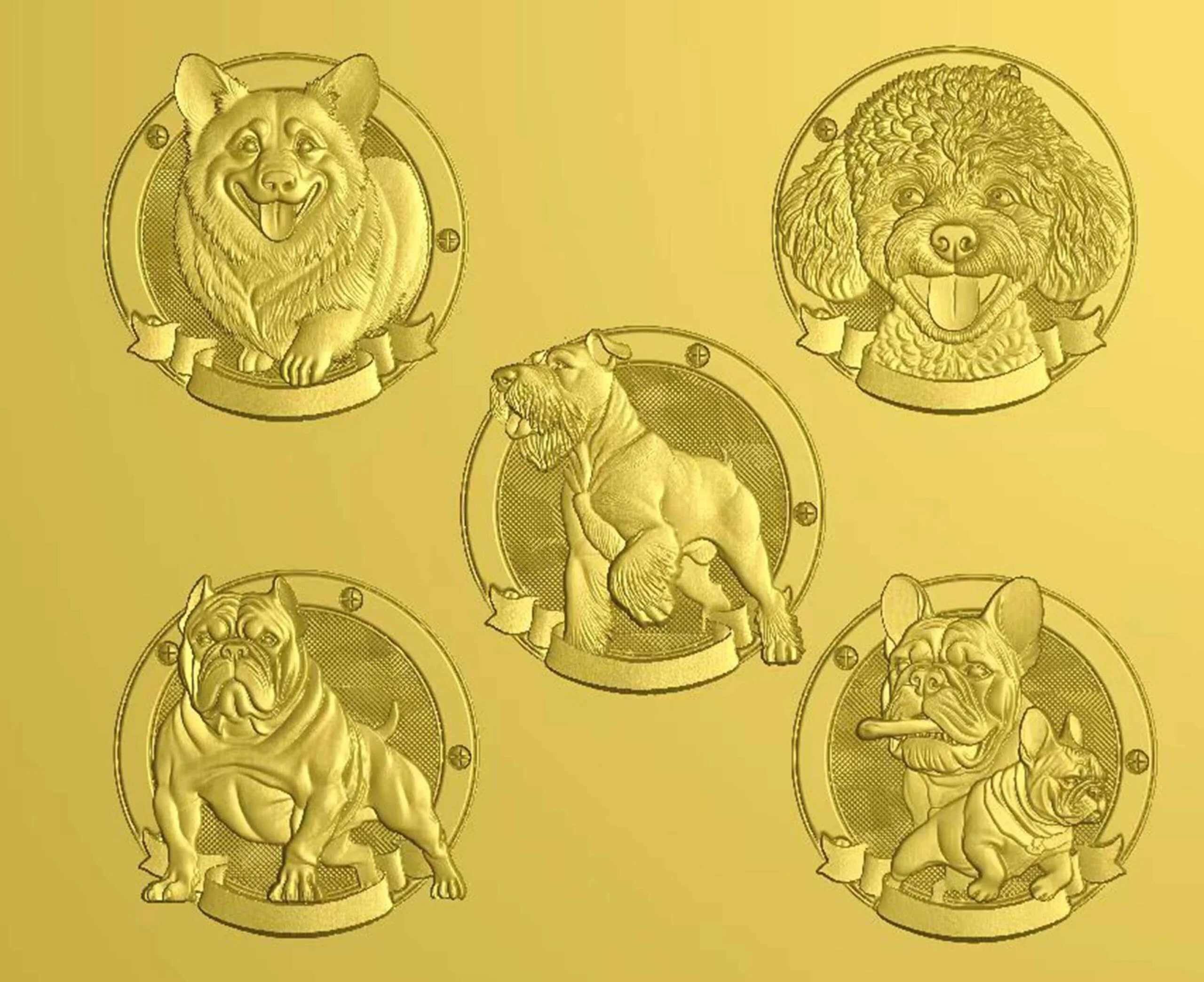 Border Collie Leather Stamp Mold