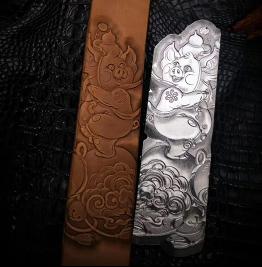 Pig Leather Stamp Mold: Embossed Carving Tool