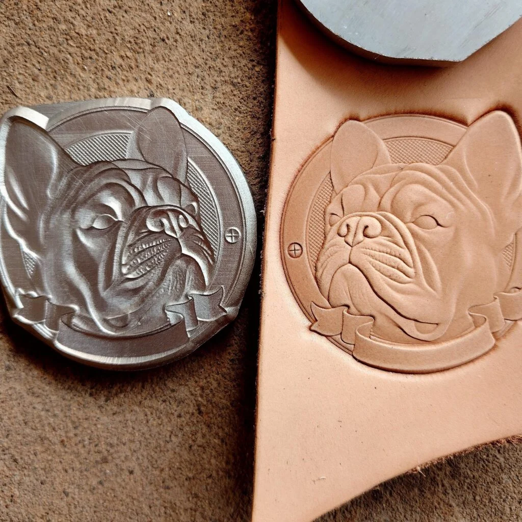 French Bulldog Leather Stamp Mold