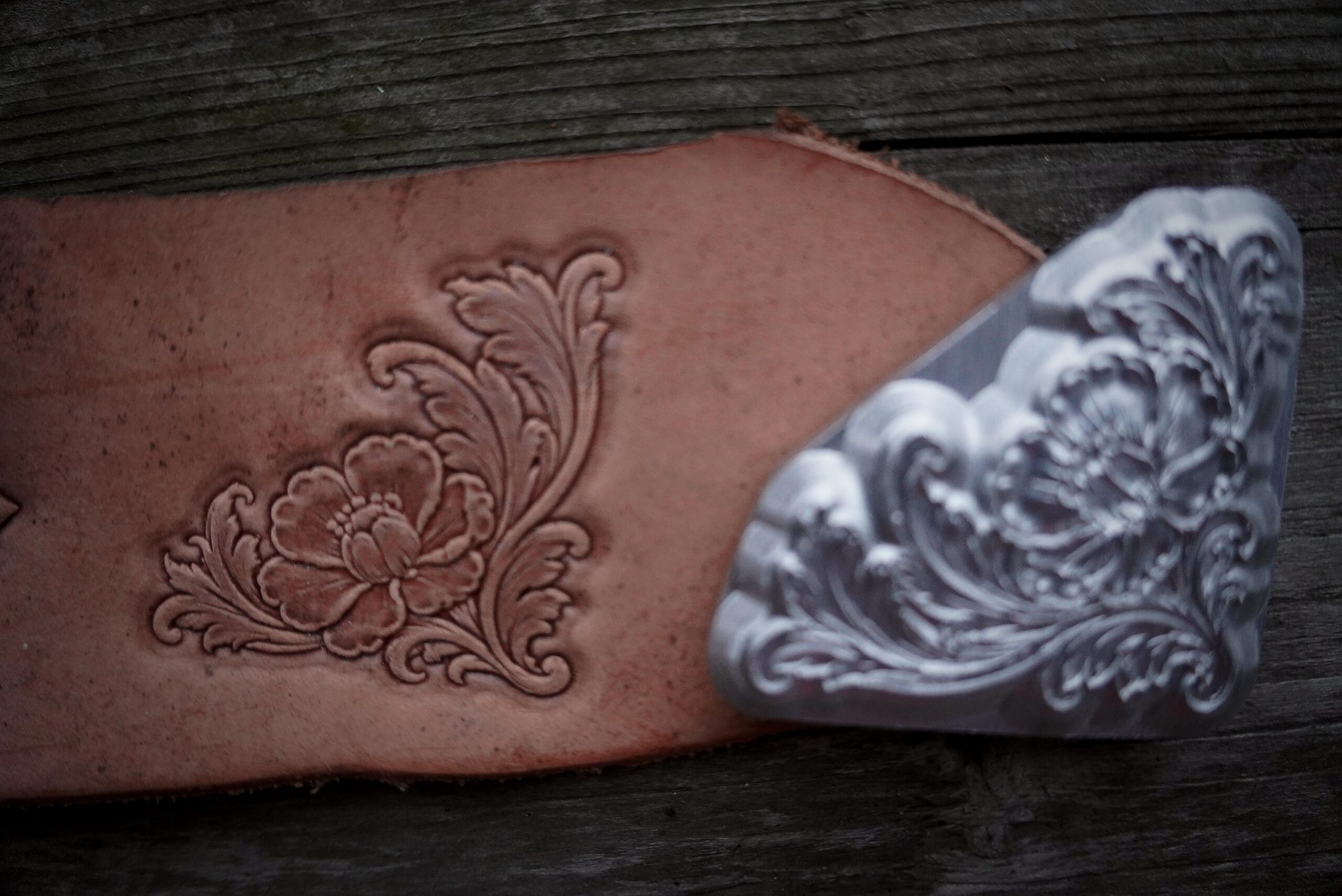 3D Floral Leather Stamp Mold