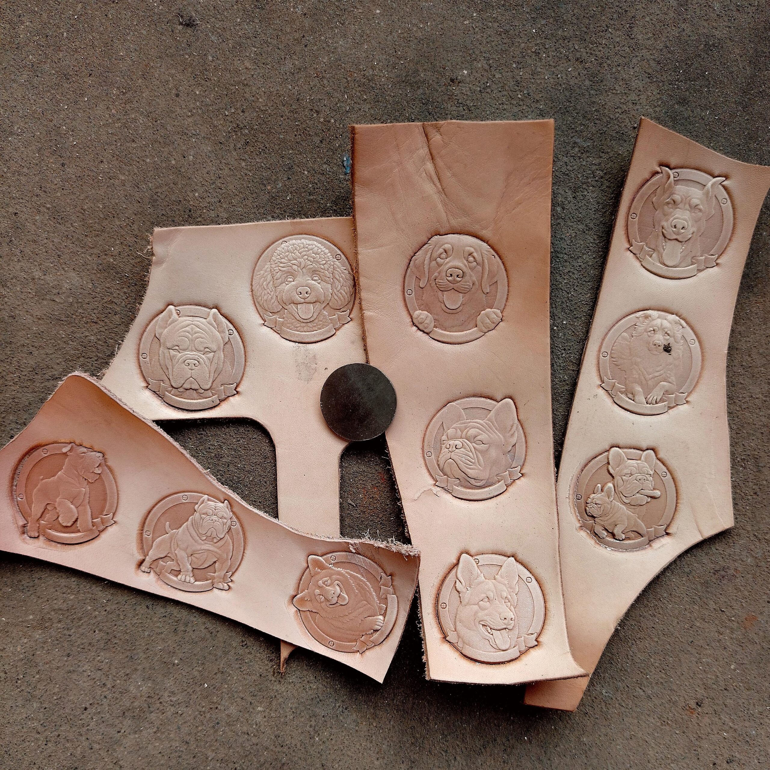 Border Collie Leather Stamp Mold