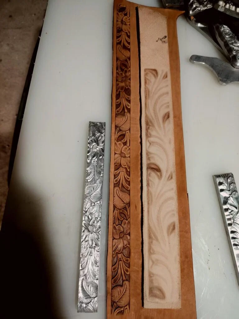 Repeatable Floral Belt Stamp Mold – 205 × 20 mm