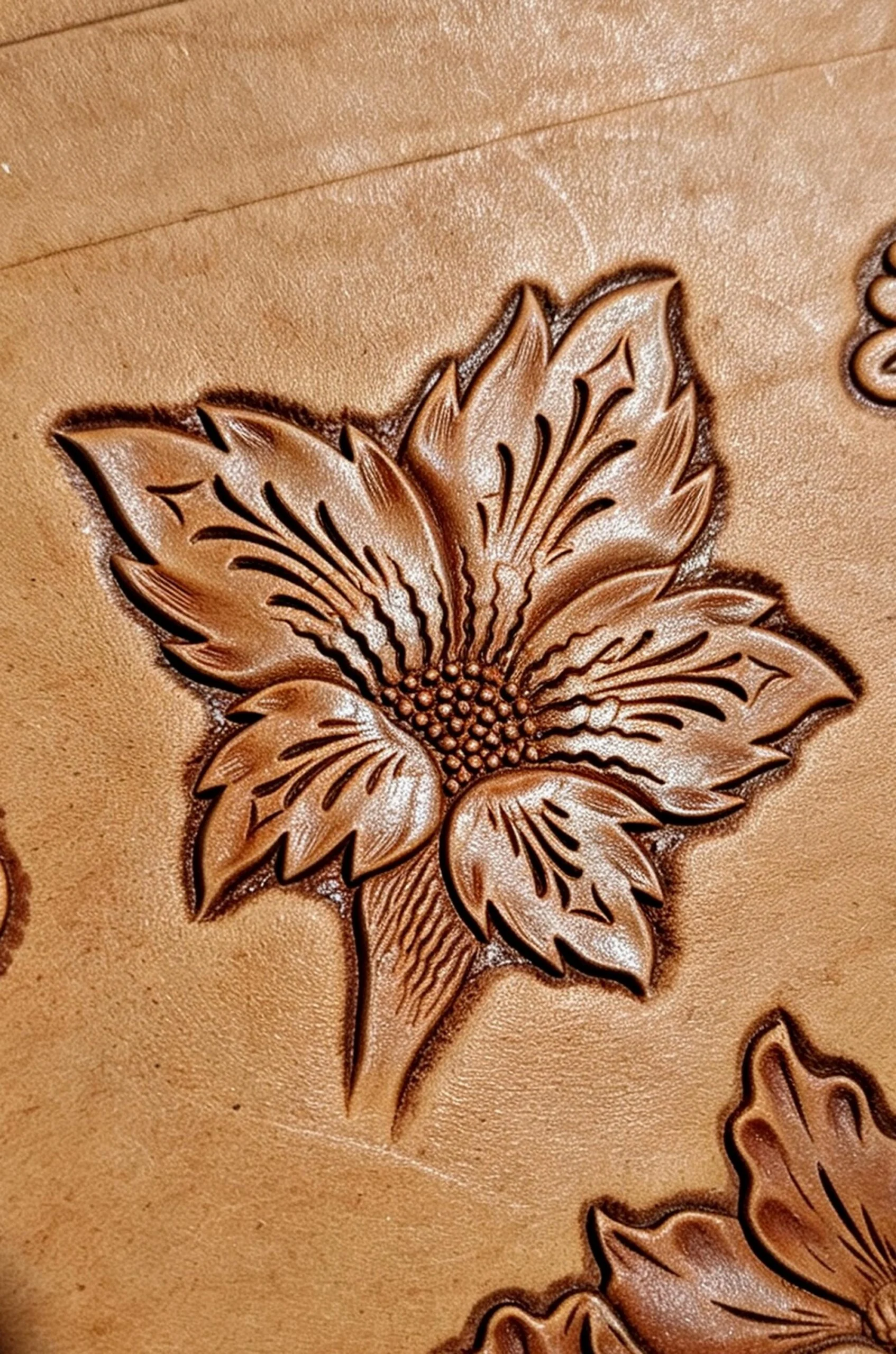 Flower Leather Stamp Mold Collection C – 7 Designs