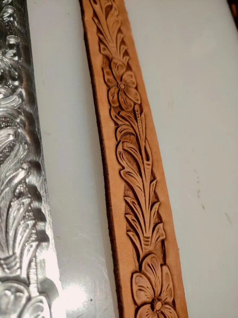 Repeatable Floral Belt Stamp Mold – 217 × 30 mm