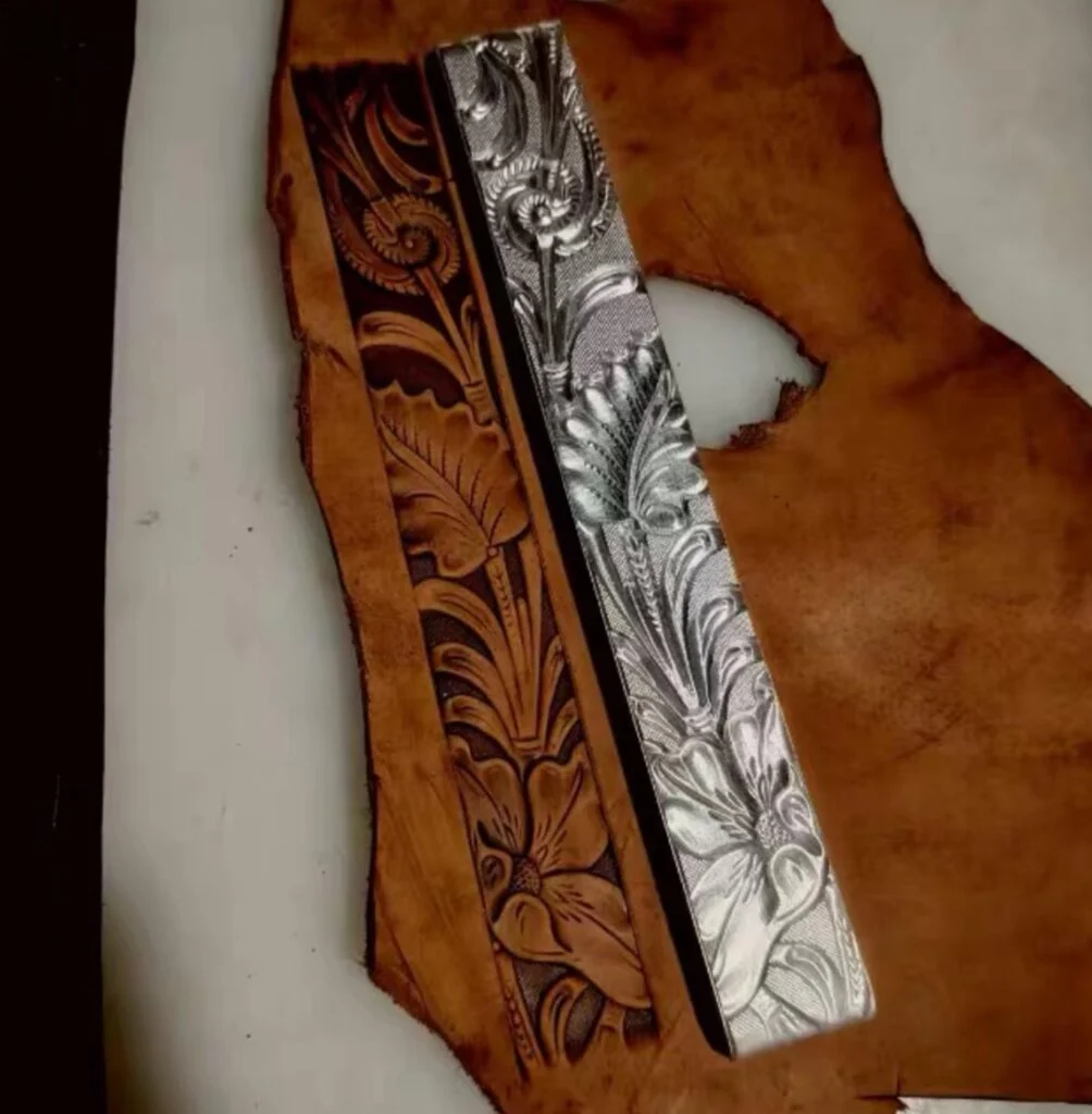 Repeatable Floral Belt Stamp Mold – 230 × 30 mm