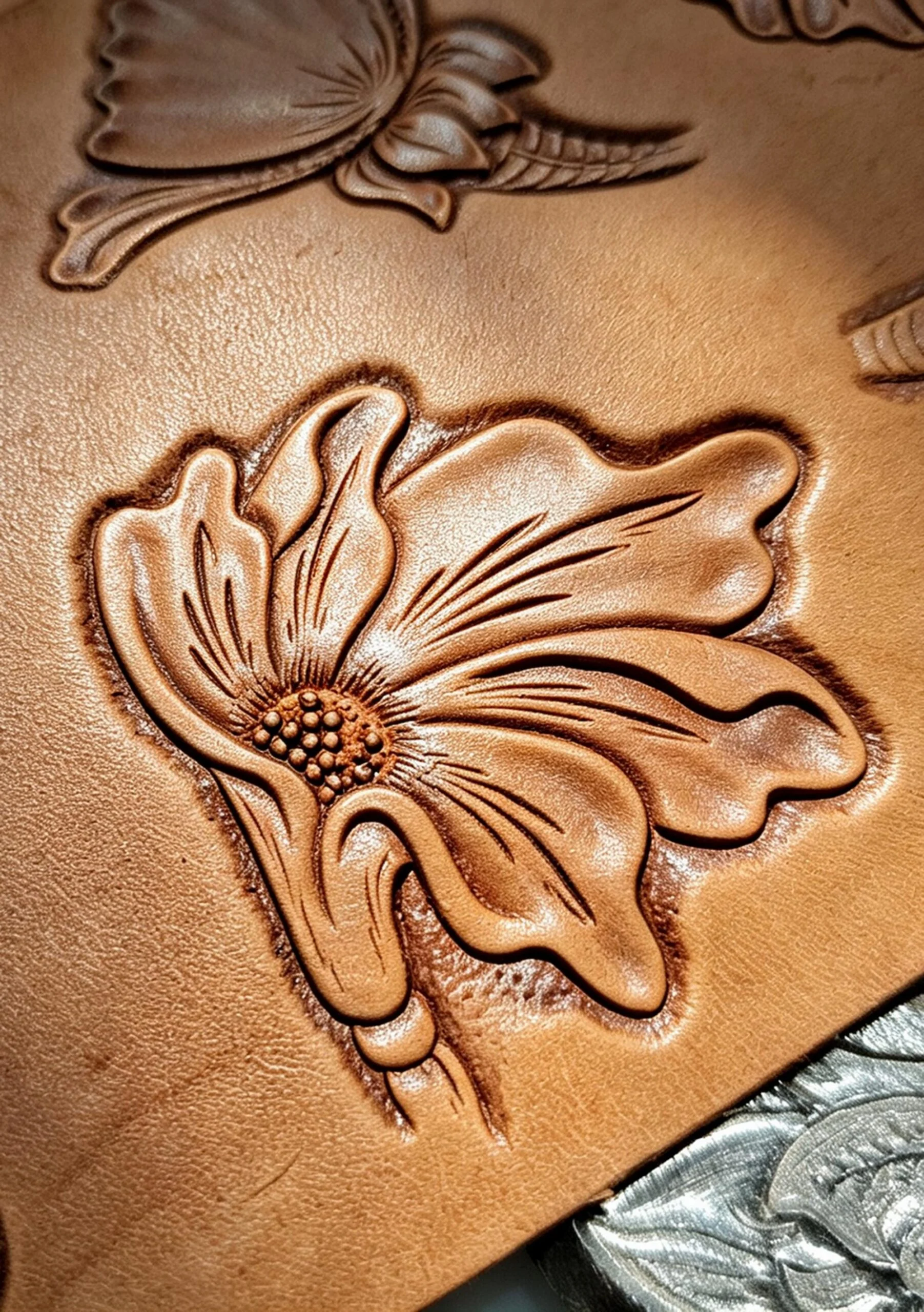 Flower Leather Stamp Mold Collection C – 7 Designs