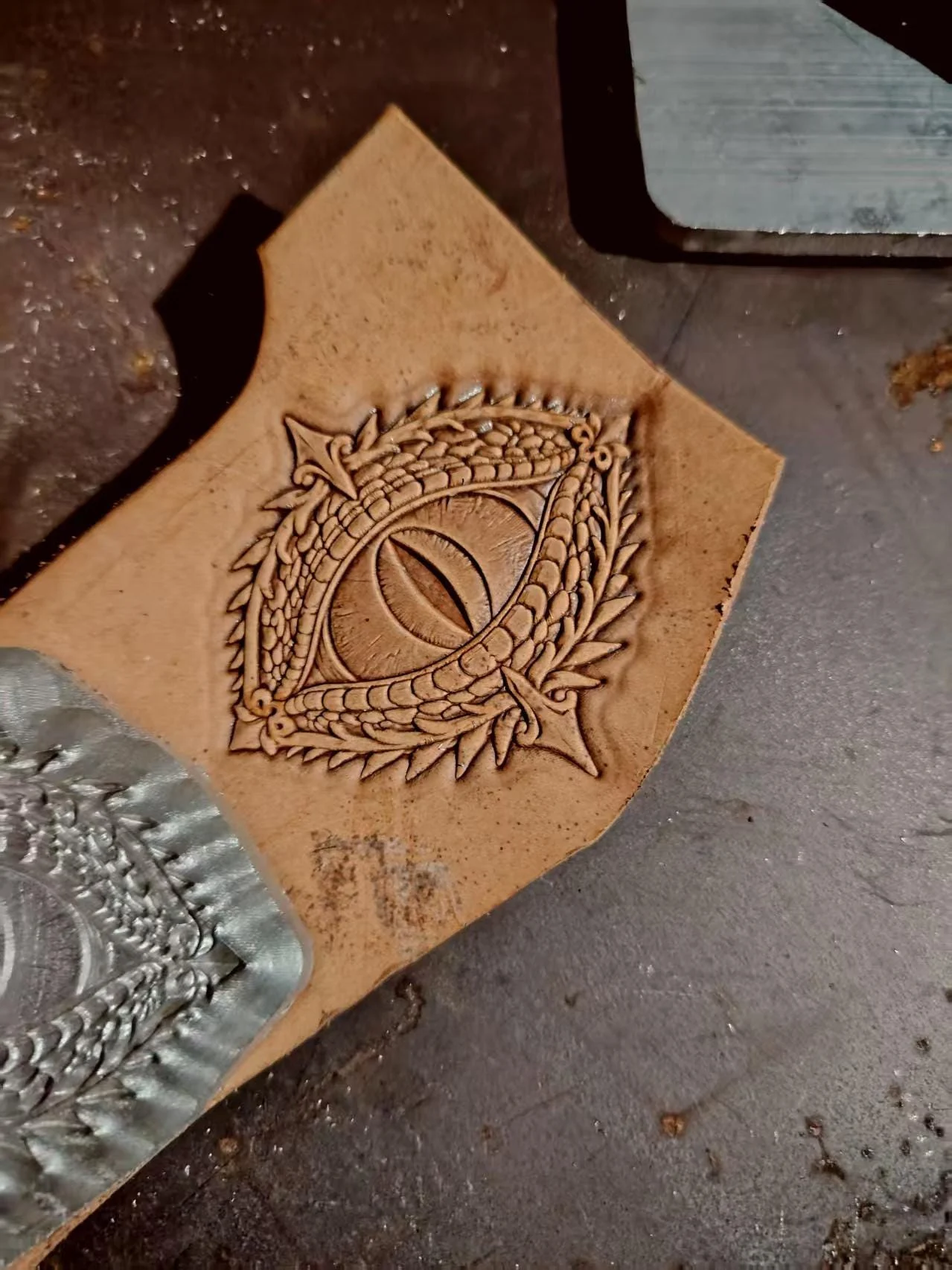 Fantasy Dragon Eye Leather Stamp Mold