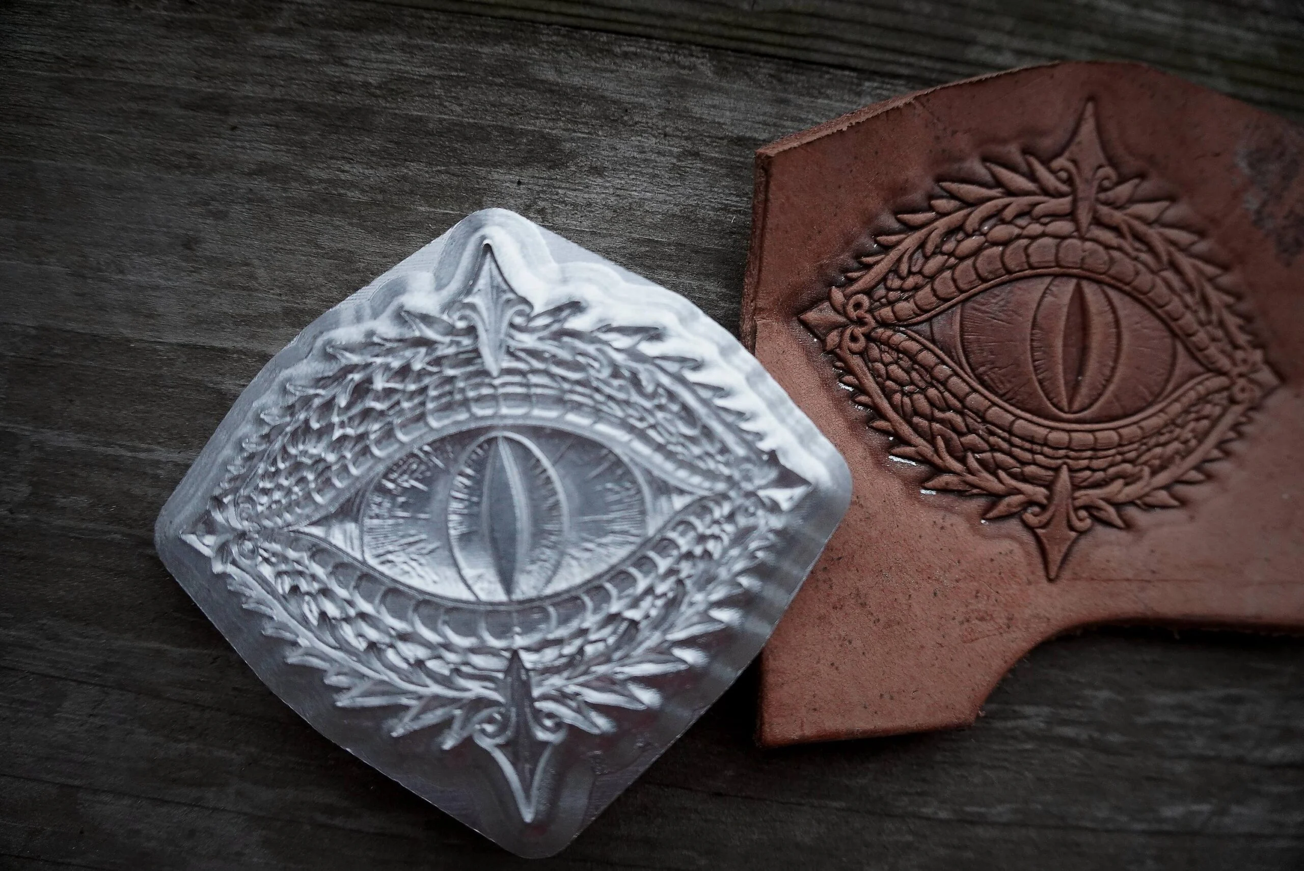 Fantasy Dragon Eye Leather Stamp Mold