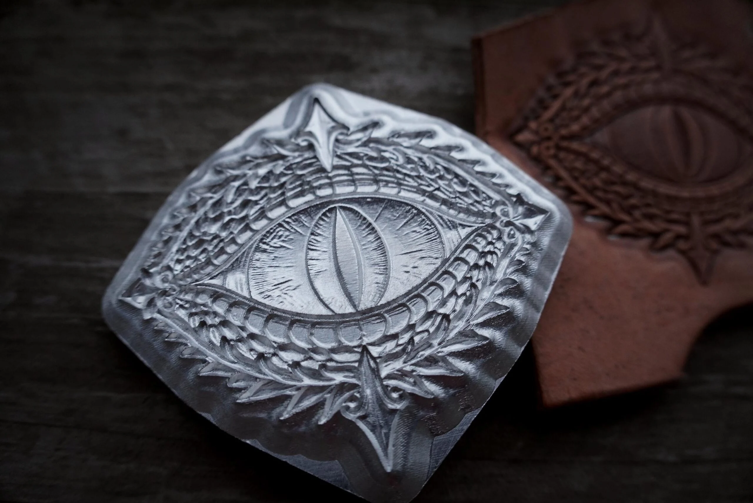 Fantasy Dragon Eye Leather Stamp Mold