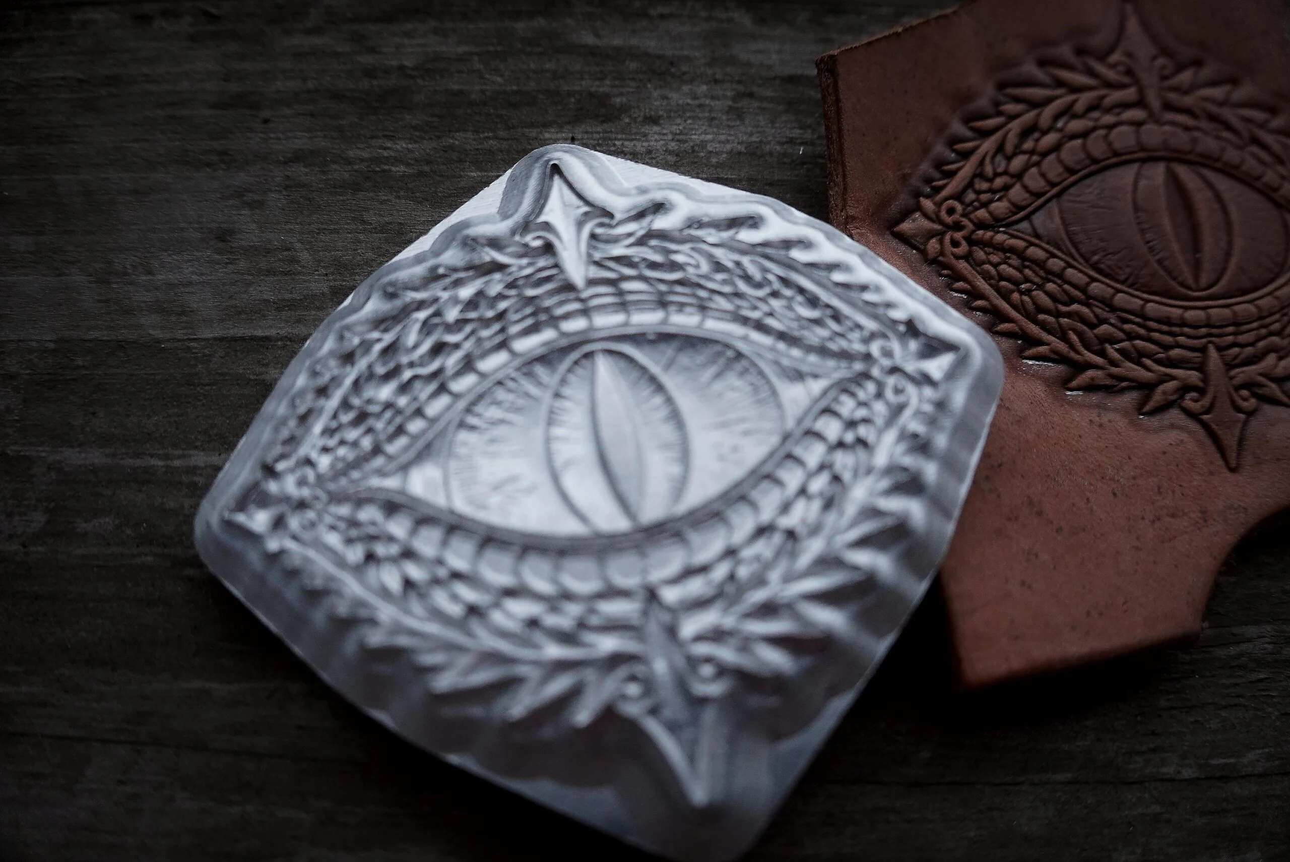 Fantasy Dragon Eye Leather Stamp Mold
