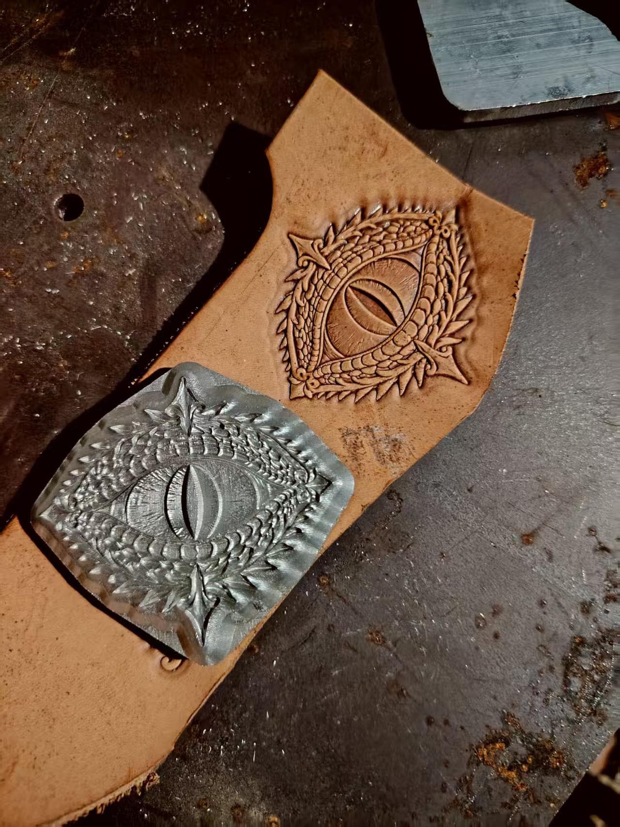 Fantasy Dragon Eye Leather Stamp Mold