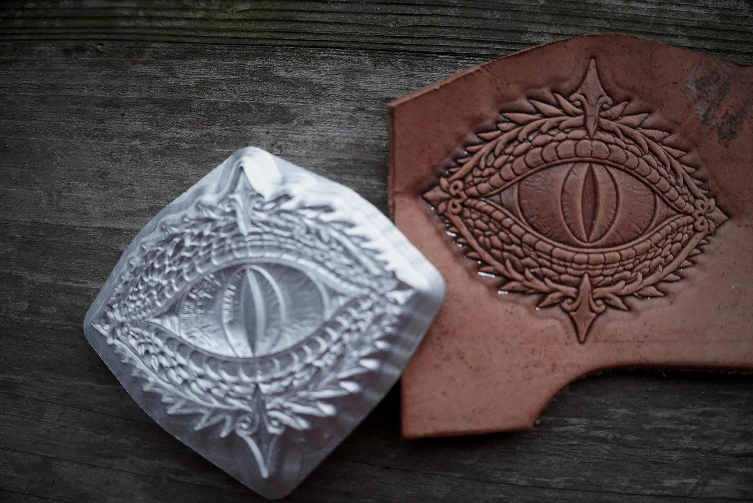 Fantasy Dragon Eye Leather Stamp Mold