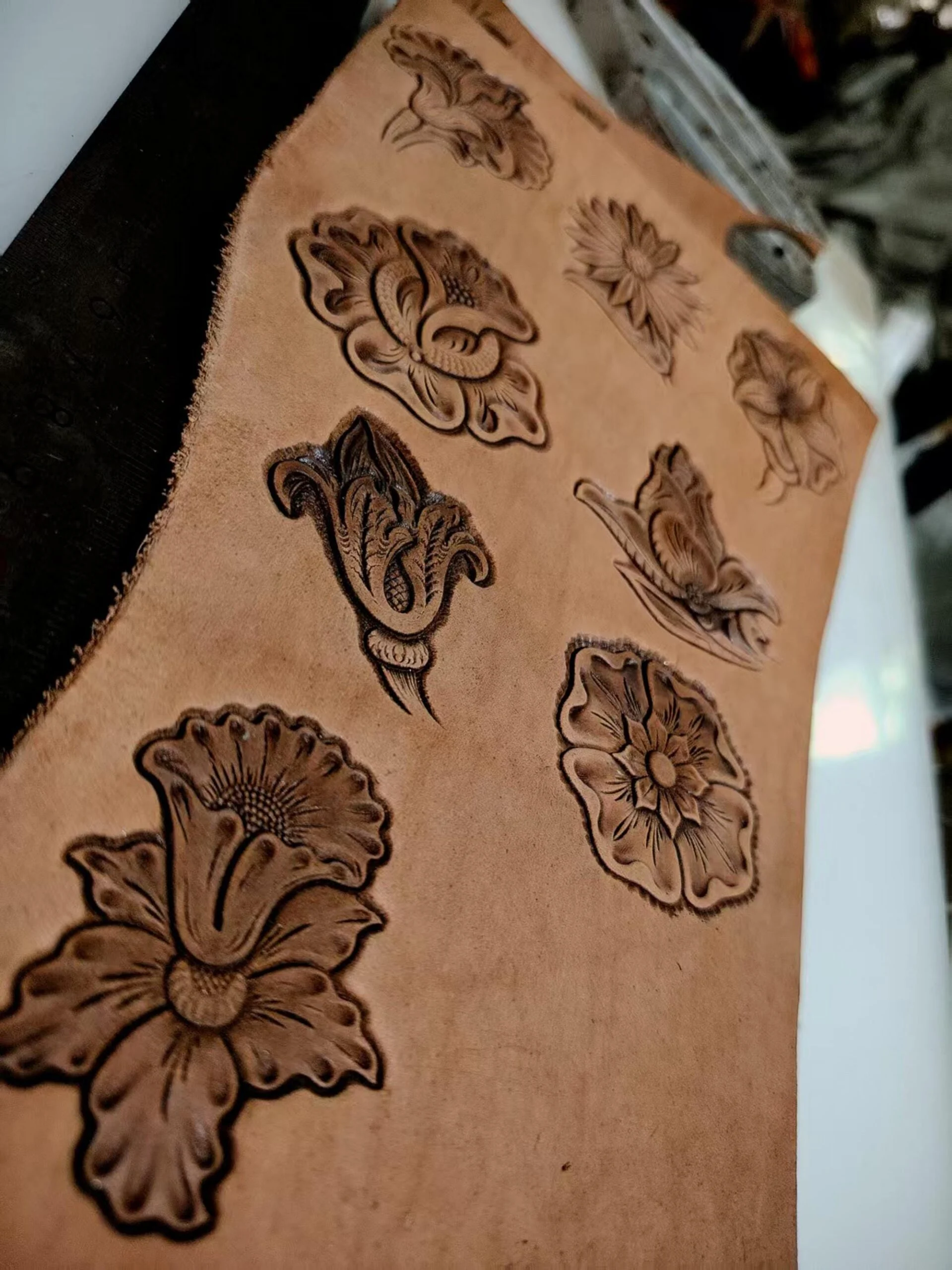 Floral Leather Embossing Mold Collection B