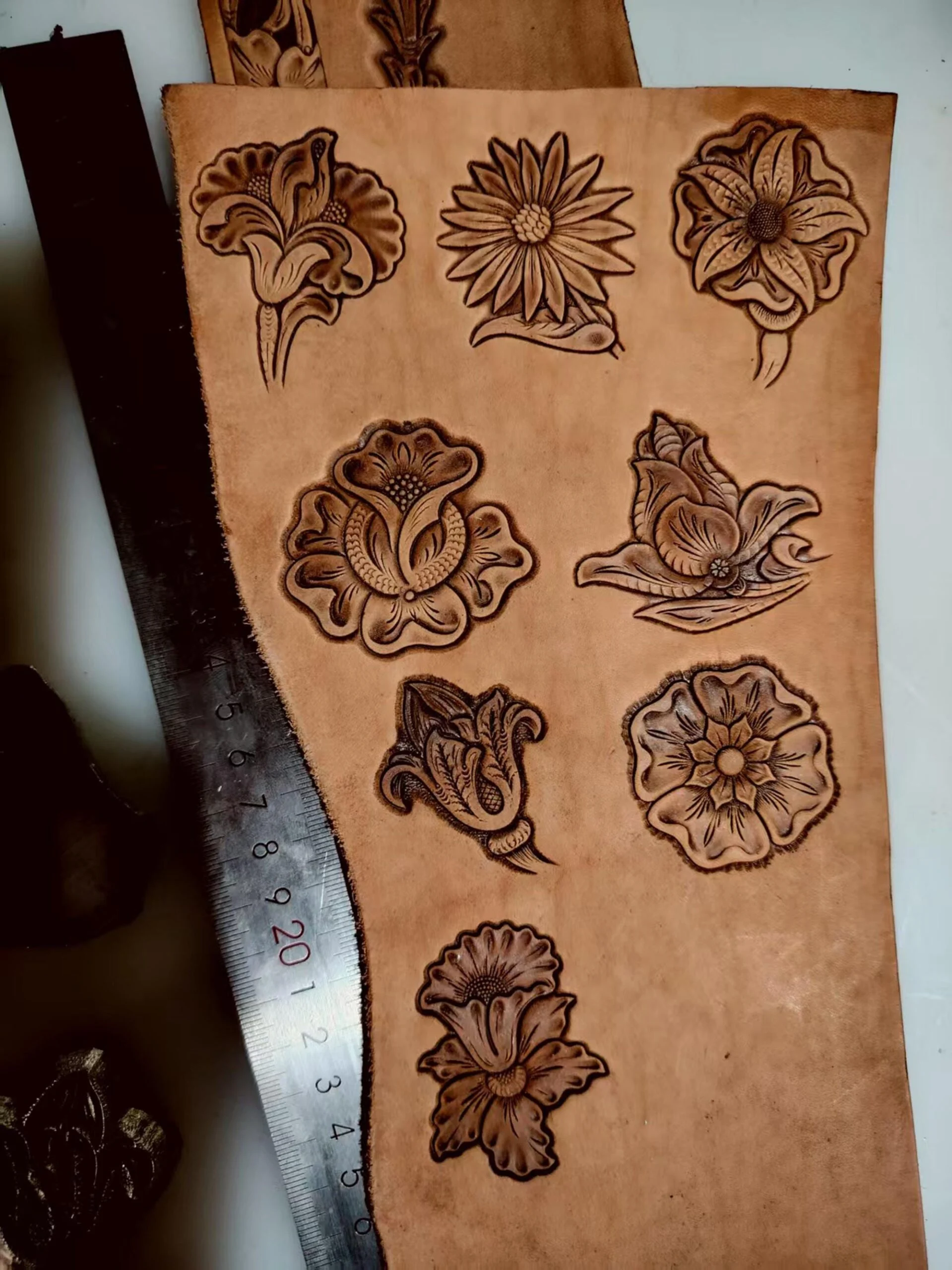 Floral Leather Embossing Mold Collection B