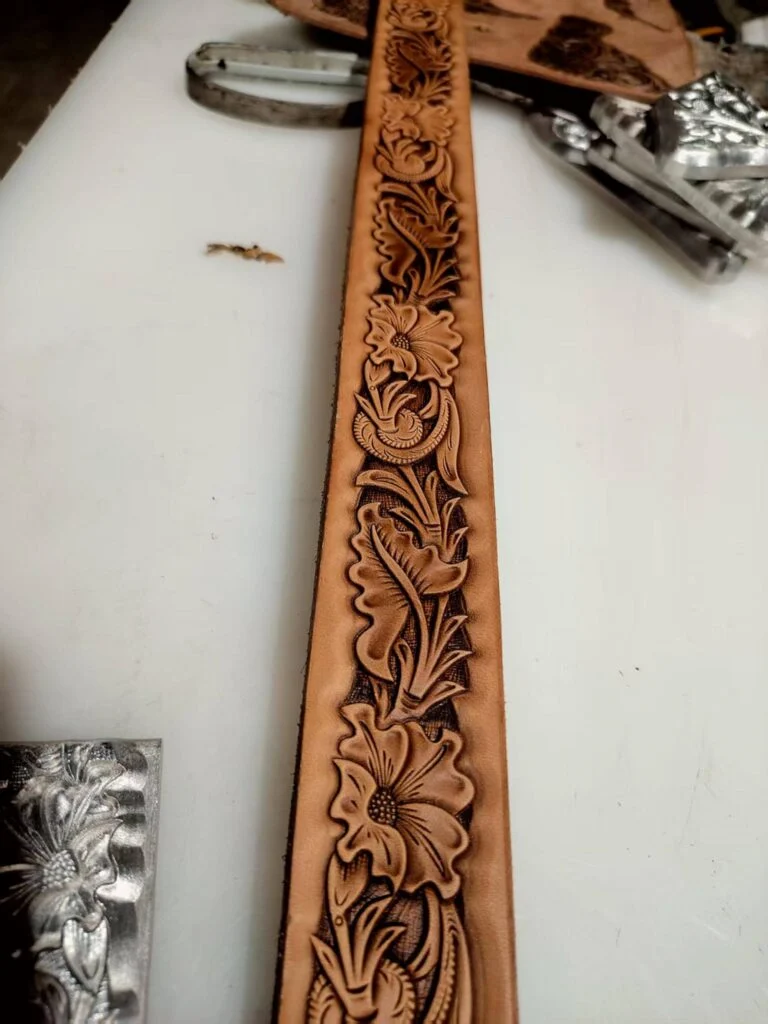Western Floral Belt Stamp Mold