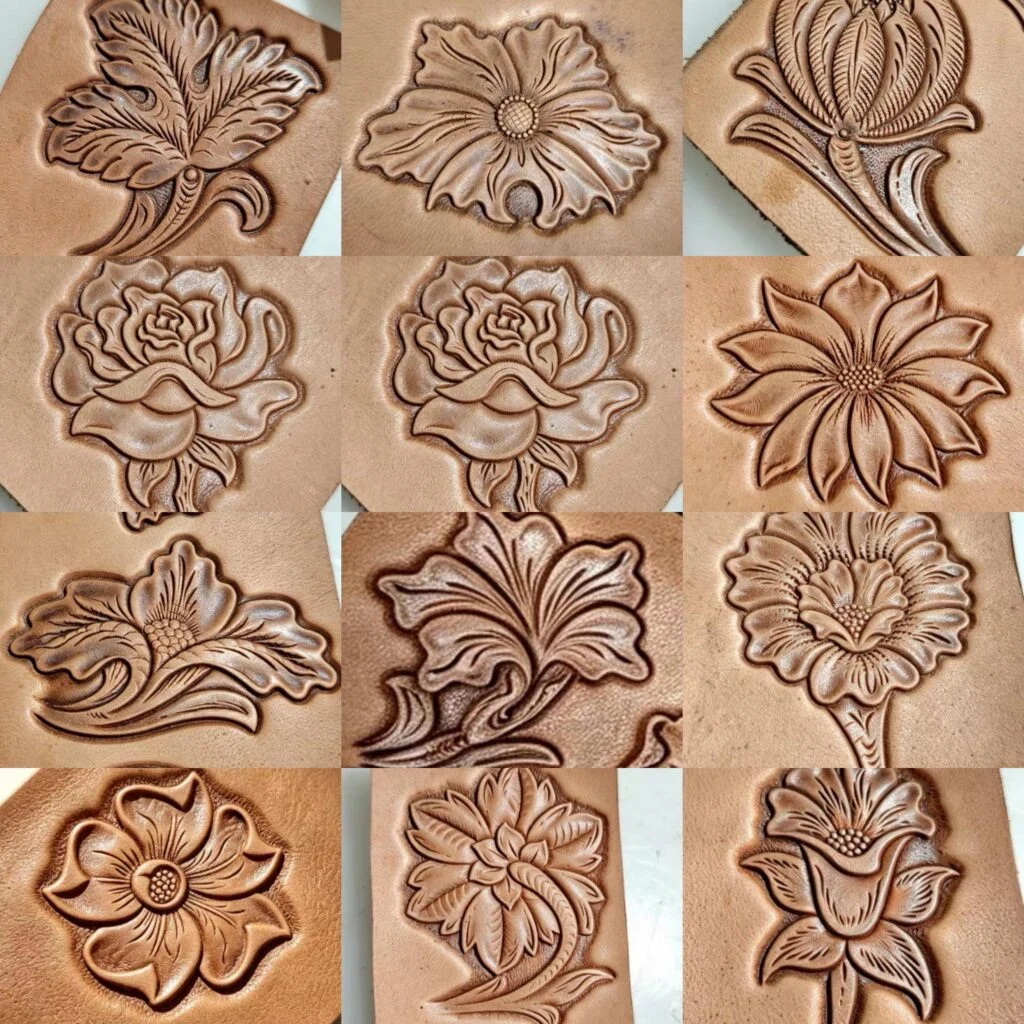 Flower Leather Stamp Mold Collection J – 11 Designs