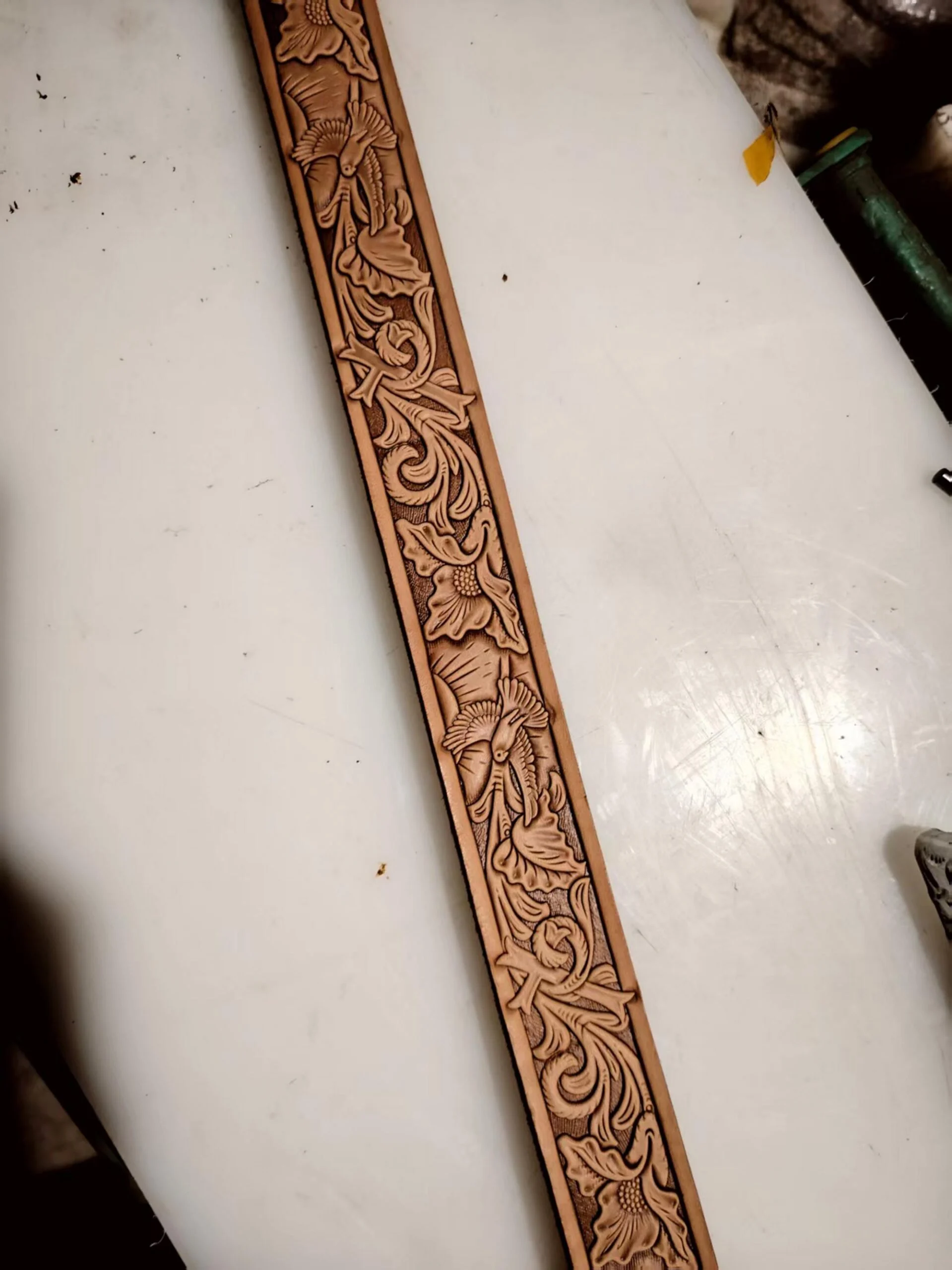 Hummingbird Floral Belt Stamp Mold