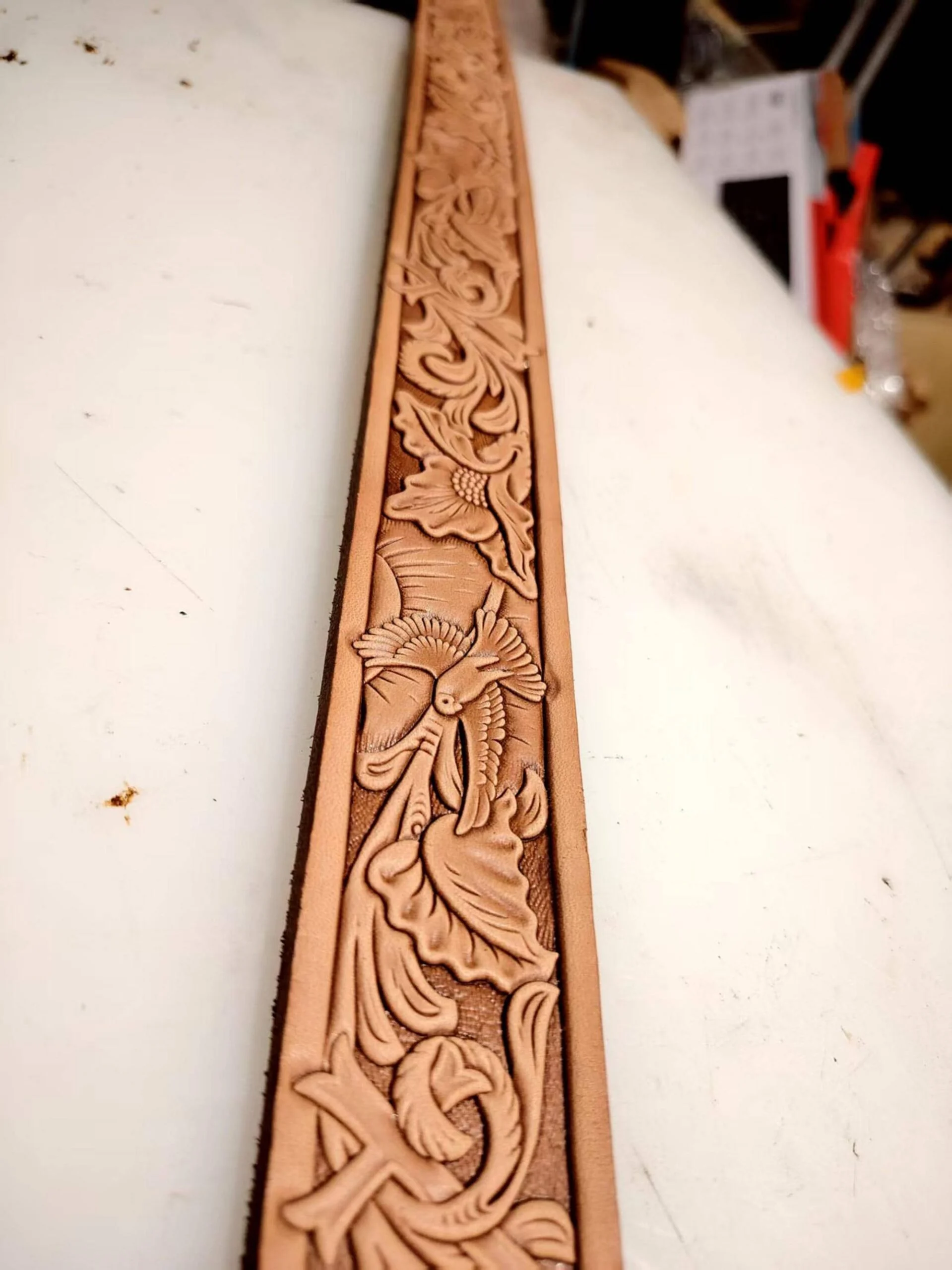Hummingbird Floral Belt Stamp Mold