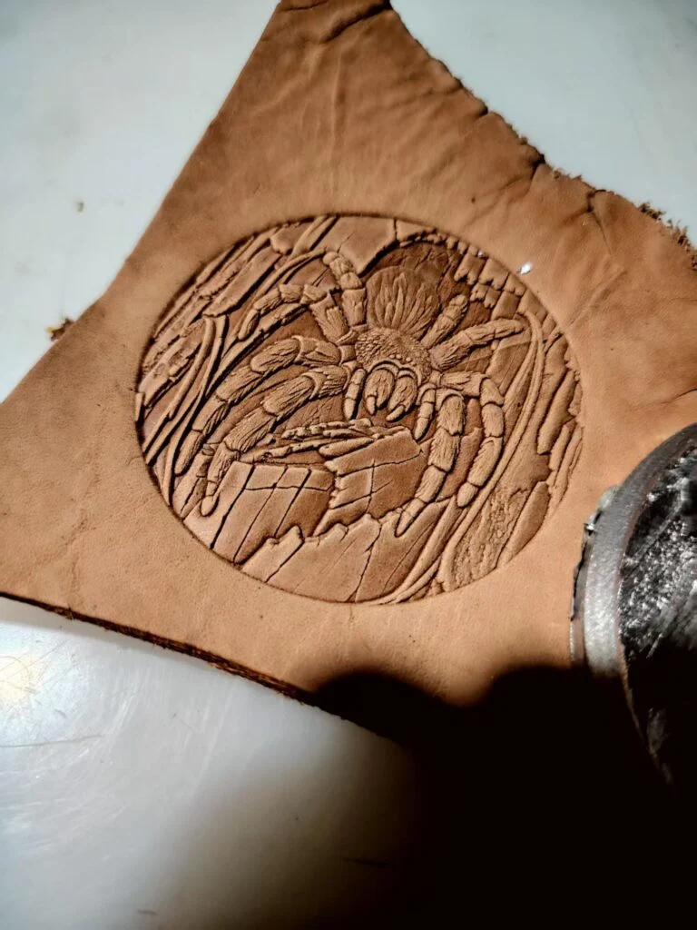 Cave Spider Leather Stamp Mold